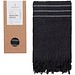 Originalhome Tuch 85 × 175 cm aus recyceltem Material, schwarz