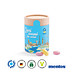 Papierdose Eco Maxi mit Mentos Kaudragees Fruit, inkl. Druck