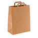 Papier-Tragetasche, 32 x 40 x 11 cm, groß, natur Papier-Tragetasche, 32 x 40 x 11 cm, groß, natur