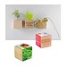 Pflanz-Holz Magnet mit Samen, Schnittlauch, 1-seit. Druck