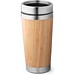 PIETRO. Reisebecher aus Bambus und Edelstahl 500 ml, Natur