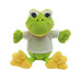 Plüsch-Frosch FRIEDA,grün, weiß