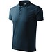 Polohemd Herren Pique Polo, S, marineblau