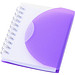 Post Spiral Notizbuch, DIN A7, blank, lila,transparent Post Spiral Notizbuch, DIN A7, blank, lila,transparent