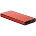 Powerbank aus recyceltem Aluminium 10.000 mAh, rot