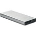 Powerbank aus recyceltem Aluminium 10.000 mAh, silber