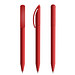 prodir® Drehkugelschreiber DS3 Soft Touch TRR Twist, blaue Mine, dunkelrot