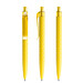prodir® Druckkugelschreiber QS01 PMT Push, blaue Mine, gelb