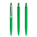 prodir® Druckkugelschreiber QS01 Soft Touch PRS Push, blaue Mine, hellgrün