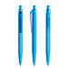 prodir® Druckkugelschreiber QS40 Soft Touch PRT Push, blaue Mine, cyanblau