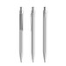 prodir QS50 PMS Push Kugelschreiber, Concrete Grey-Silver satin finish