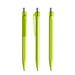 prodir QS50 PMT Push Kugelschreiber, Yellow Green-Silver satin finish