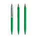 prodir QS50 Soft Touch PRS Push Kugelschreiber, Bright Green-Silver satin finish