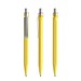 prodir QS50 Soft Touch PRS Push Kugelschreiber, Lemon-Silver satin finish