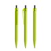 prodir QS50 Soft Touch PRT Push Kugelschreiber, Yellow Green-Silver chrome finish