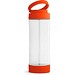 QUINTANA. Sportflasche aus Glas mit PP-Verschluss 390 ml, Orange