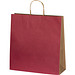 Recycelte Papiertasche groß, burgund