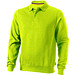 Slazenger™ Unisex Polo Sweatshirt Referee, apfelgrün, XL Slazenger™ Unisex Polo Sweatshirt Referee, apfelgrün, XL