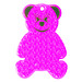 Reflektor Bär, transparent-pink