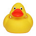 Renn-Ente, mit Metallplatte, gelb/orange, 6,6 cm