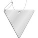 RFX™ H-12 reflektierender PVC-Anhänger Dreieck, weiss