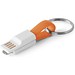 RIEMANN. USB-Kabel mit 2-in-1-Stecker aus ABS und PVC, Orange