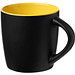 Riviera 340 ml Keramikbecher, schwarz,gelb Riviera 340 ml Keramikbecher, schwarz,gelb