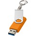 Rotate USB-Stick 3.0 mit Schlüsselanhänger, orange, 64GB