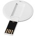 Round Credit Card USB-Stick, weiss, 64GB