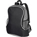 Rucksack mit Seitenfächern aus Polyester, schwarz Rucksack mit Seitenfächern aus Polyester, schwarz
