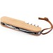 RYKER. Multifunktionales Taschenmesser aus Bambus und Edelstahl mit PU-Griff, Natur