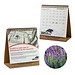 Samenpapier-Tischkalender, Lavendel, 1-seit. Druck