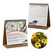 Samenpapier-Tischkalender, Rudbeckia, 1-seit. Druck