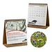 Samenpapier-Tischkalender, Wildblumenmischung, 1-seit. Druck