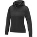 Sayan Kapuzenpullover mit halbem Reißverschluss für Damen, schwarz,  L