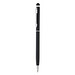 XD COLLECTION Schlanker Drehkugelschreiber mit Stylus, schwarze Mine, schwarz XD COLLECTION Schlanker Drehkugelschreiber mit Stylus, schwarze Mine, schwarz