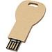 Schlüssel USB-Stick 2.0 aus recyceltem Papier, Kraftpapier, 64GB