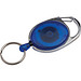 Schlüsselanhänger mit Karabiner und ausziehbarem Schlüsselring, blau Schlüsselanhänger mit Karabiner und ausziehbarem Schlüsselring, blau
