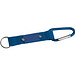 Schlüsselanhänger mit Karabiner und Plättchen aus Metall, blau Schlüsselanhänger mit Karabiner und Plättchen aus Metall, blau