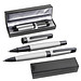 Schreibset aus Drehkugelschreiber und Rollerball, grau Schreibset aus Drehkugelschreiber und Rollerball, grau