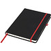 Schwarzes DIN A5 Notizbuch, schwarz,rot Schwarzes DIN A5 Notizbuch, schwarz,rot