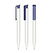 senator® Druckkugelschreiber Super Hit Polished Basic, blaue Mine, weiß,blau 2757
