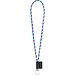 SET Lanyard TUBE Long (Ø 7 mm) mit Ring Ø 32 mm, Lila/Hellblau