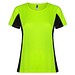 Shanghai Sport T-Shirt für Damen, Fluor Green / schwarz, 2XL