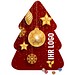 Shape Adventskalender Tannenbaum, Lindt LINDOR Minikugeln, Christbaumkugeln Gold