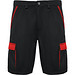 Workwear Shorts Tahoe, S, schwarz/rot