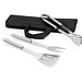 SOARES. Grill - Set aus Edelstahl 3-teilig bestehend, Schwarz