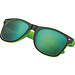 Sonnenbrille aus Kunststoff mit verspiegelten Gläsern, UV 400 Schutz, grün Sonnenbrille aus Kunststoff mit verspiegelten Gläsern, UV 400 Schutz, grün