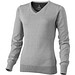 ELEVATE Damen Pullover Spruce mit V Ausschnitt, grau meliert, L ELEVATE Damen Pullover Spruce mit V Ausschnitt, grau meliert, L