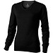 ELEVATE Damen Pullover Spruce mit V Ausschnitt, schwarz, XL ELEVATE Damen Pullover Spruce mit V Ausschnitt, schwarz, XL
